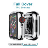 Carcasa Tpu Para Apple Watch Cromo - Tallas Y Series