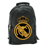 Morral Real Madrid Gold Sport Maleta De Espalda Bolso Futbol