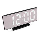 Relógio De Mesa Digital Espelhado C/ Despertador Casa Quarto