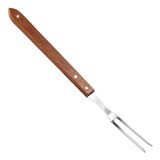 Garfo Churrasco Carne Longo Trinchante Cabo Madeira 53cm