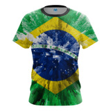 Camisa Camiseta Personalizada Brasil Masculino