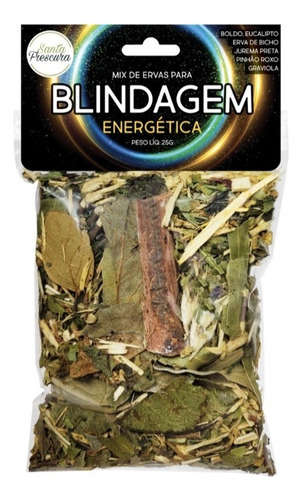 Banho Blindagem Energiética Mix Ervas Para Blindar Energias Ruins 25g