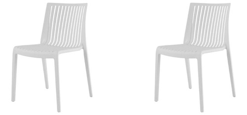 Silla Moderna Para Comedor Terraza De Polipropileno Set De 2