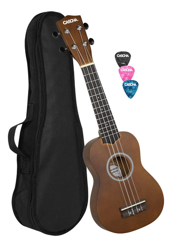 , Ukelele Soprano De 4 Cuerdas Funda De Nailon Negra Y ...