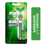 Aparelho De Barbear Gillette Mach3 Acqua-grip Sensitive