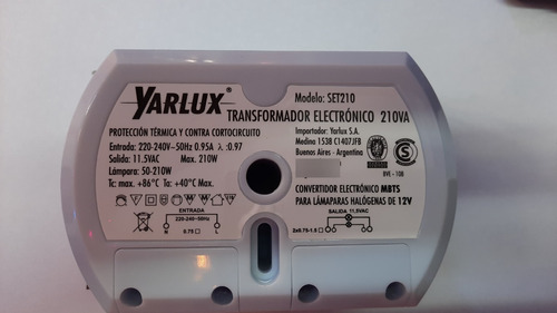Transformador Electronico 12v 50w-210w Para Halogenas X Unid