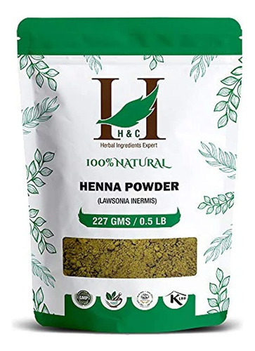  Henna En Polvo 100% Natural Y Pura De H&c / Lawsonia Inermis
