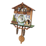 Reloj De Pared De Cuco Antiguo, Reloj De Madera, Excelente R