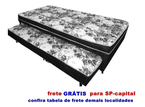 Cama Box Solteiro + Cama Auxiliar Frete Gratis Sp-capital