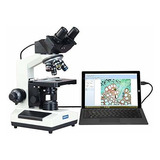 Microscopio Compuesto Biológico Binocular Digital De Omax