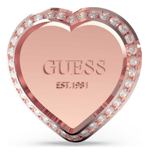 Aretes Para Mujer Guess Fine Heart Oro Rosa