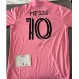 Jersey Autografeada Lionel Messi Certificado Autenticidad