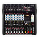 Mezclador Interfaz Usb Y Bt Italian Proel Stageis 2mix8prous