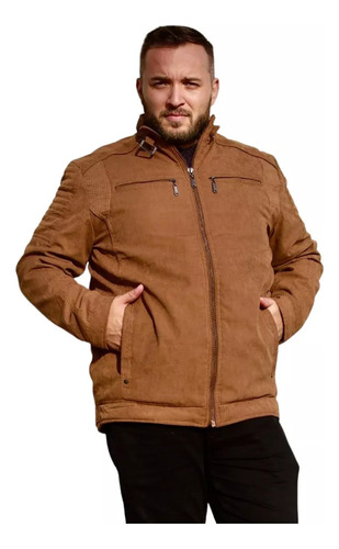 Jaqueta Casaco Plus Size Masculino Forrado Quente Elegante 