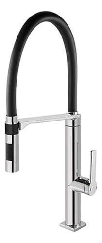 Misturador Monocomando Mesa Cozinha Docol Doc Chrome / Black