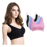 6 Paquete De Brasier Push Up Color Sujetador Sin Varillas