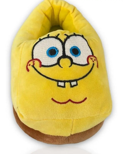 Pantuflas Bob Esponja Peluche Calidad Premium Talla Grande