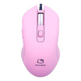 Mouse Gamer Rosado Diseño Hello Kitty Luces Led 6 Botones