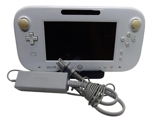 Game Pad Wii U Portátil Branco Usado Original Funcionando E Base Carregador Ver Descrição