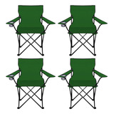 Silla Plegable Linium Playa Campo Camping Portatil Set 4