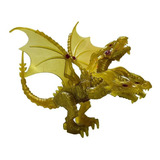 Figura  King Ghidorah Dragon Dorado 3 Cabezas Con Luz