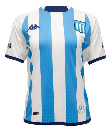 Camiseta Kappa Kombat Lady Titular Racing 2023 Celeste Mujer