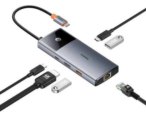 Baseus Adaptador Usb C Hub Tipo C 11 En 1 Multipuerto Usb Sd