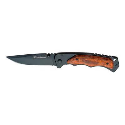 1136969 Navaja Con Mango De Madera Marca Smith&wesson Negro | Meses sin interés
