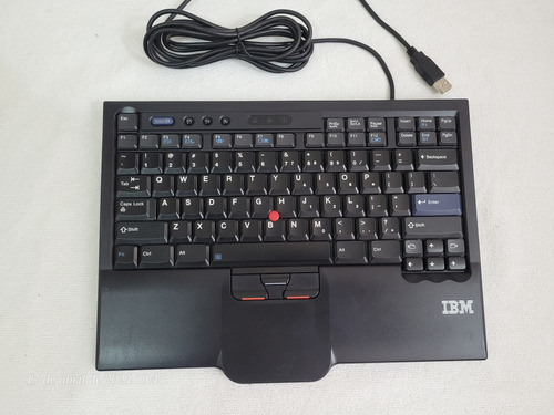 Teclado Usb Ibm Ultranav C/ Hub Usb 2 Portas Model Sk-8845cr