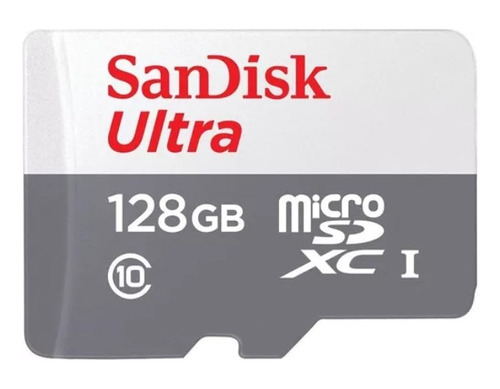 Cartão Memória Micro Sd Sandisk 128gb Classe 10 Ultra