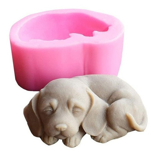 Moldes De Silicona Para Perros En 3d Para Velas De Cachorro