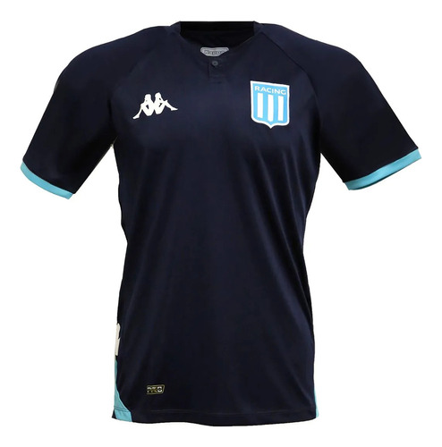 Camiseta Kappa Polo De Entrenamiento Racing 2023 Azul Hombre