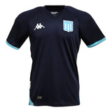 Camiseta Kappa Polo De Entrenamiento Racing 2023 Azul Hombre