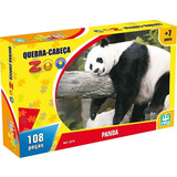 Quebra Cabeça 108 Peças Panda Infantil Zoológico Animal