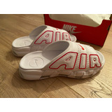 Air More Uptempo Slides White University Red 27mx Ultimo Par