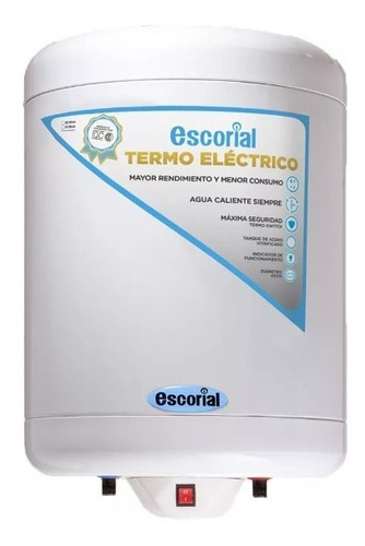 Termotanque Electrico 55 Lts Escorial Carga Inferior 1500w