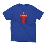 Remera Futbol Tigre Escudo En El Pecho Azul