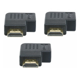 4 Piezas Conector Empate Hdmi Macho-hembra Codo Derecho