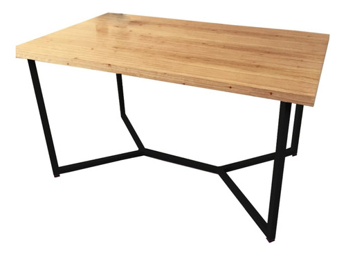 Mesa Comedor Industrial Hierro Madera Moderno Diseño 160x80