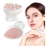 Rodillo De Jade Y Gua Sha Set De Rodillos Faciales Y Herrami