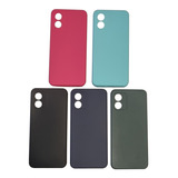 Funda Para Motorola E13 Silicona Con Felpa Y Vidrio Templado