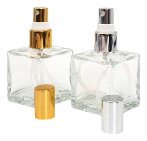 15 Frasco Vidro-cubo 50ml Para Aromatizador Val. Spray Luxo