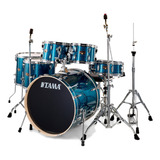 Bateria Tama Imperialstar Ip62h6w-hlb 6 Piezas Azul Rayado