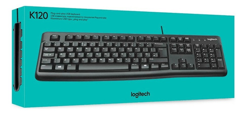 Teclado Usb Pc Logitech K120 Negro Español Ñ Slim