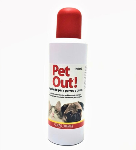 Pet Out Repelente Spray  Para Perro Y Gato X 160 Ml