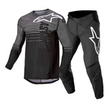 Conjunto Motocross Alpinestars Mx -  Techstar Graphite - 22