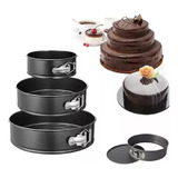 Set 3 Moldes Pasteles Repostería Desmontables Antiadherentes