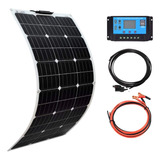 Xinpuguang Panel Solar Flexible De 100 W, 12 V, Kit Solar Mo