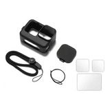 Funda De Goma Protector De Vidrio Templado Para Gopro Hero 9