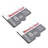 Memory Card 8 Gb-2pack White Gray Video Surveillance U3 V10